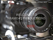 Tablet Screenshot of frameitproductions.com